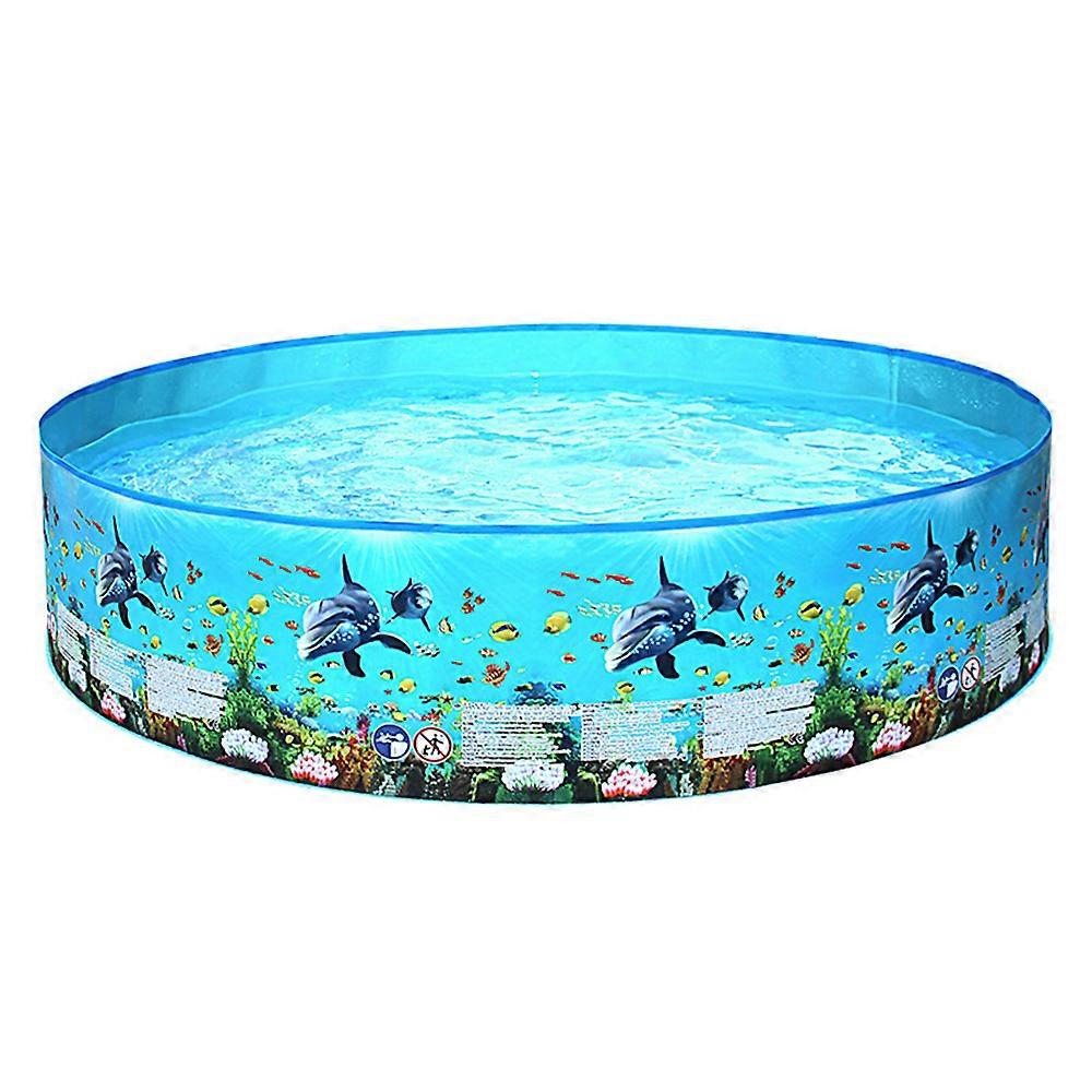 297L Portatile Senza Gonfiaggio Duro PVC Piscina Pieghevole Piscina Famiglia Piscina Rotonda Piscina Per Neonati Bambini Adulti
