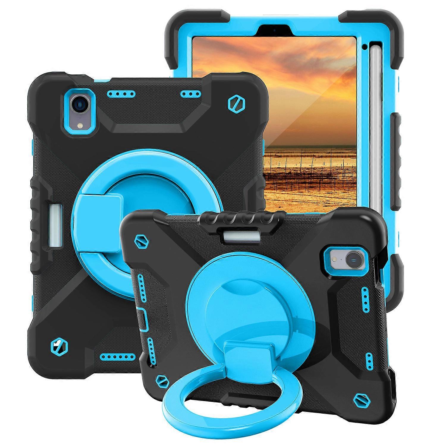 Case for iPad Mini 6 with 360Rotating Hand Strap, Military Level Protection, Shoulder Strap, Drop-Proof Case for iPad Mini 6, Comfortable