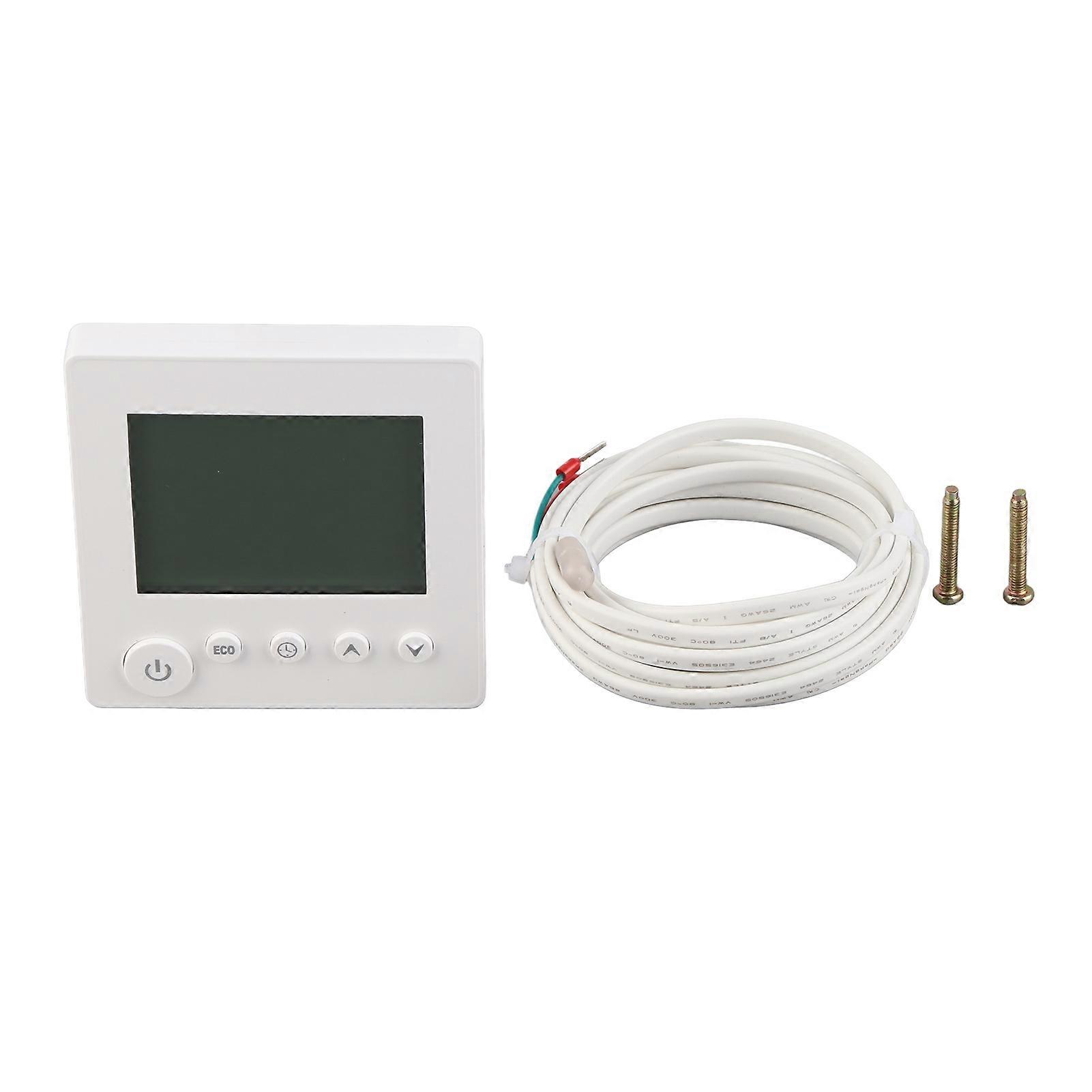 Smart Thermostat LCD Display Keypad AC 95240V 16A for Home Electric Heating Thermostat(YMCAT)