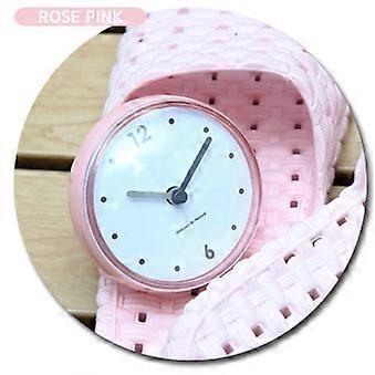 Bathroom Kitchen Waterproof Suction Cup Wall Clock Decor Shower Timer Decor Pink