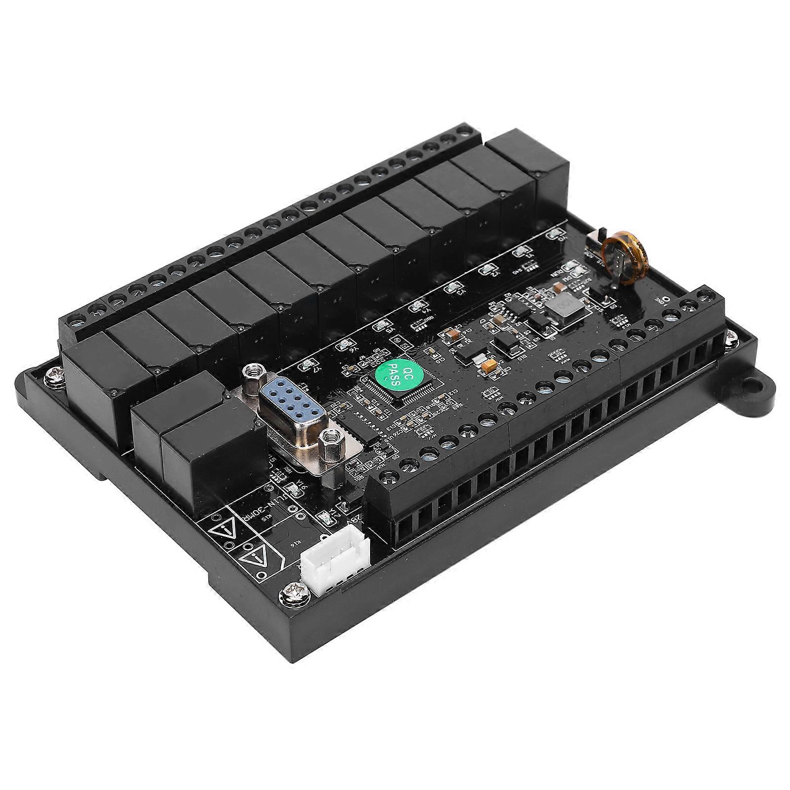 PLC Control Board FX1N?30MR DC10?28V Programmable Controller with Analog Delay Relay Module