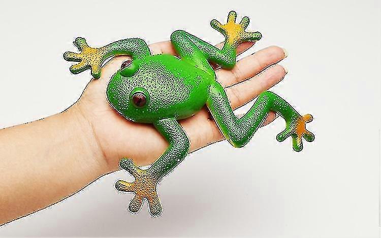 Novelty And Interesting Toy Soft Frog Toy Soft Stretchable Rubber Frog Model Spoof Vent Toy