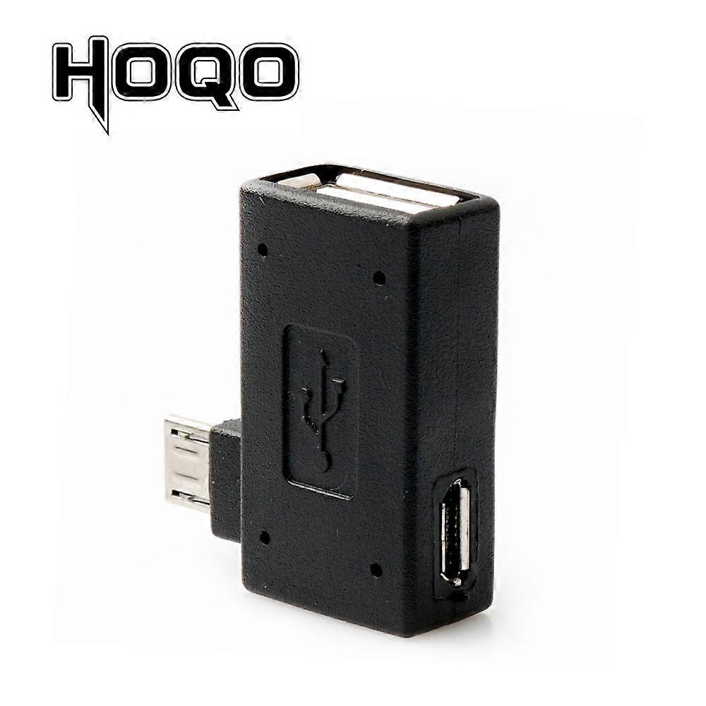Micro USB OTG 90 Degree Adapter for Fire Stick TV SNES Mini Classic NES Mini with Power Supply, Left / Right Corner