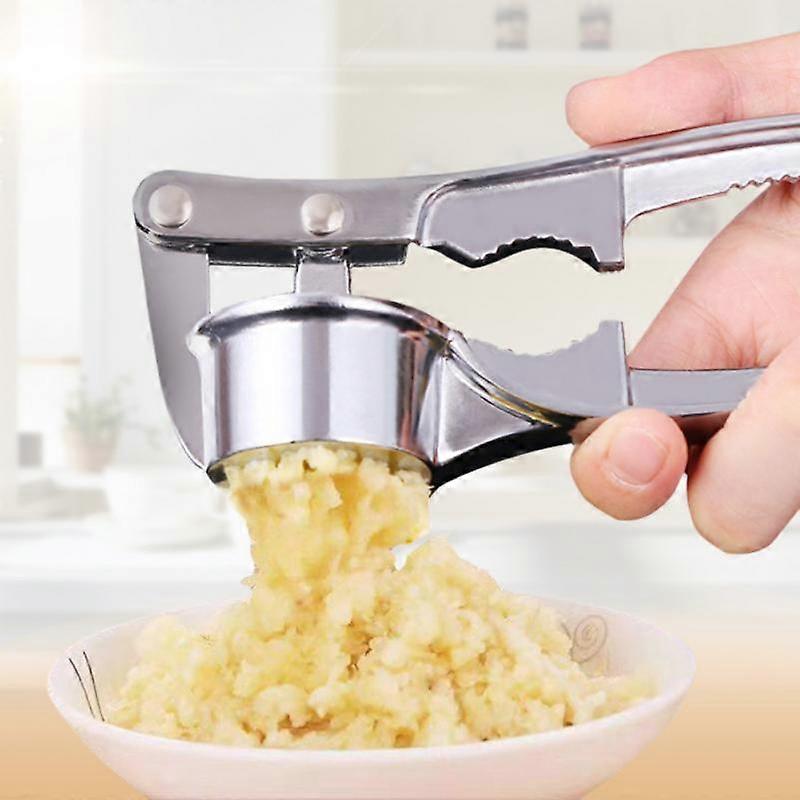 Garlic Press Crusher Stainless Steel Kitchen Cooking Vegetables Ginger Squeezer Masher Handheld Mincer Multifunctional Tools