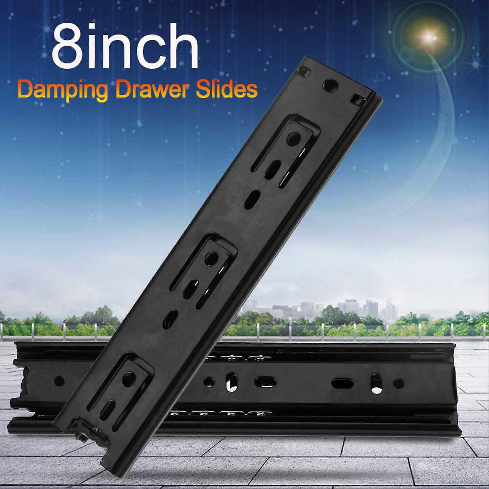 8in Full Extension Mini Short Drawer Slides Furniture Guide Rail 2pcs Kitchen Cupboard Hardware