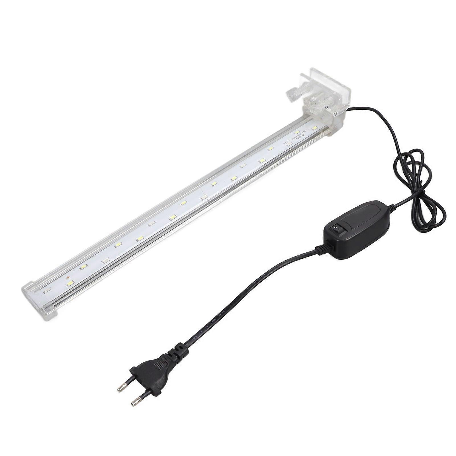 Fish Tank Clip Lamp with Crystal Brightness Waterproof LED Light for 220V EU Plug