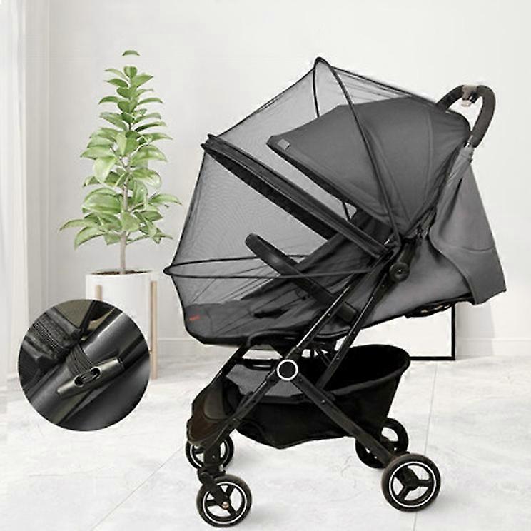 Universal Stroller Mosquito Net - Anti UV - Universal Baby Stroller Sun Shade 2 in 1 Mosquito Repellent Covers for Bassinet Carrycot Pram Strollers Su