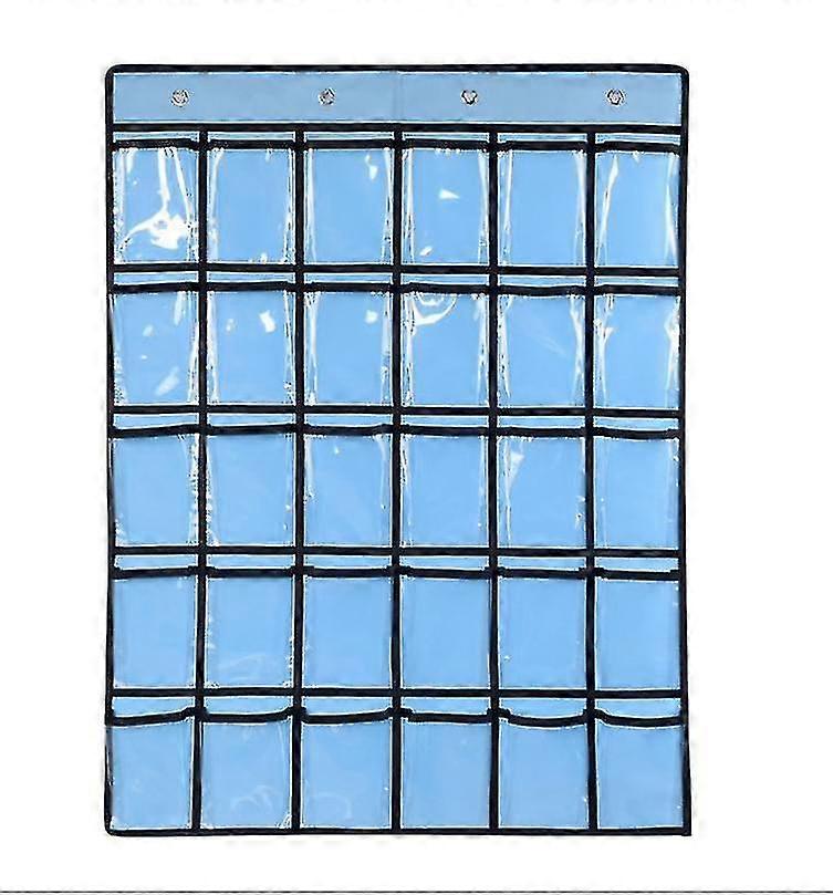 Classroom Pocket Chart For Cell Phones Calculators, 9/20/30/36 Clear P