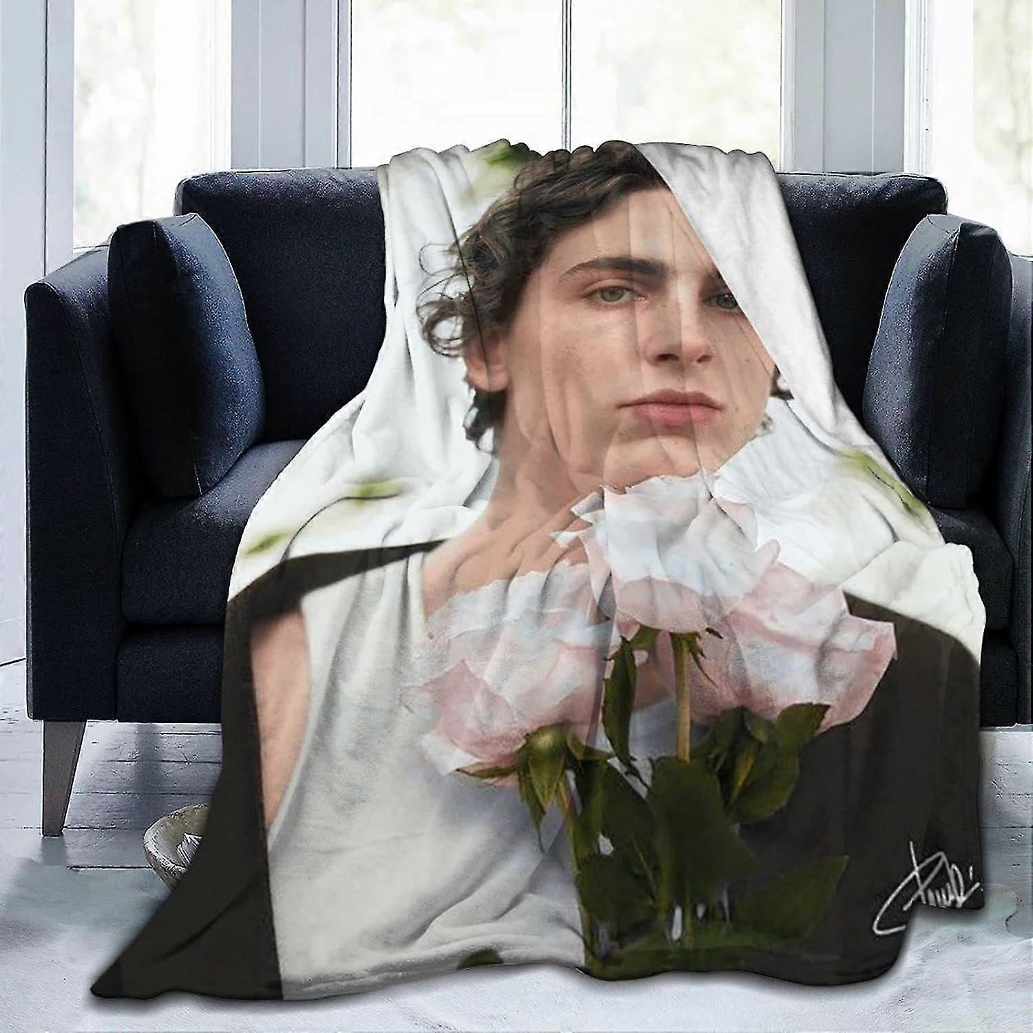 Timothee Chalamet لينة Thow بطانيات مريحة ودافئة الفراش الصوف الفانيلا بطانية ستوكات المضادة للبيلينغ أفخم Bjvrivjh3746