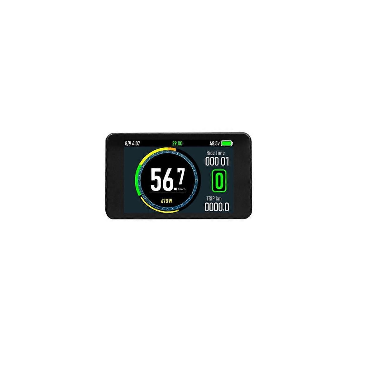 Electric Bike Display 24V-72V Waterproof LCD Display T8 Dashboard, Waterproof/SM Universal Connecto