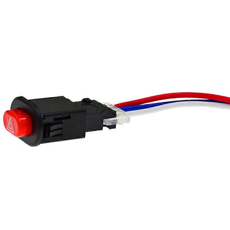 Motorcycle Double Flash Switch Hazard Light Switch Button Flash Warning Scooter Electric Vehicle Modified Emergency Signal Lamp