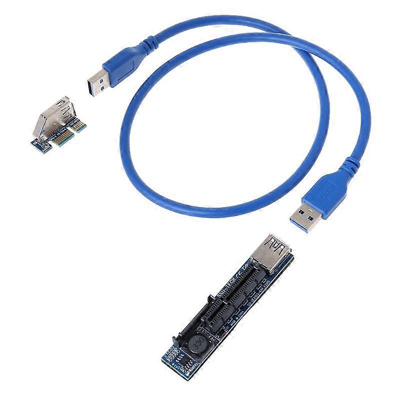 PCI-E X4 Riser Card compatible for Bitcoin Miner Newest USB 3.0 Graphics Extension Cable
