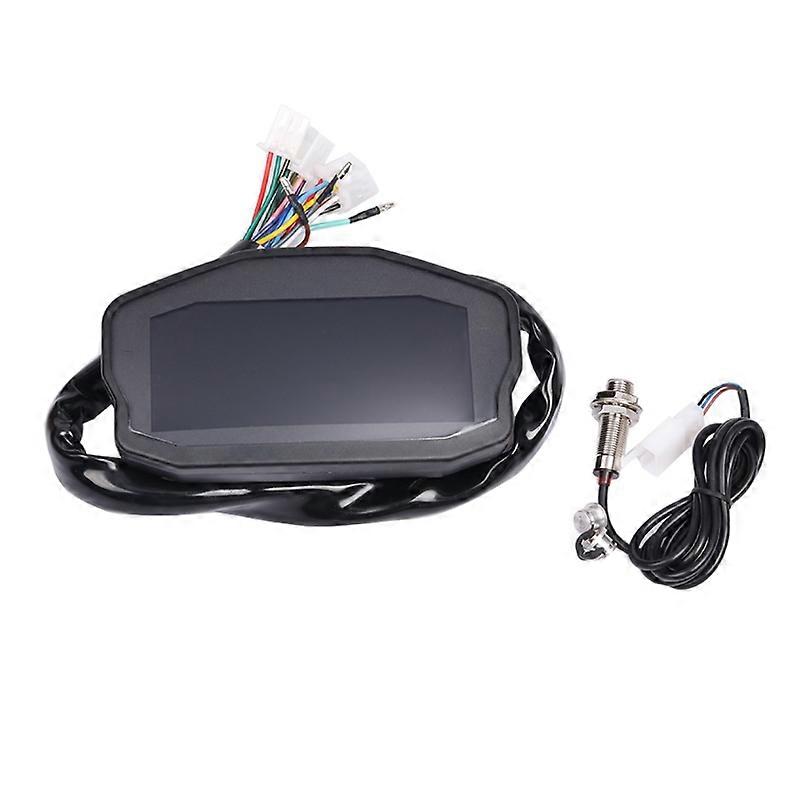 Motorbike External Speedometer Water Thermometer with Digtal Display Screen