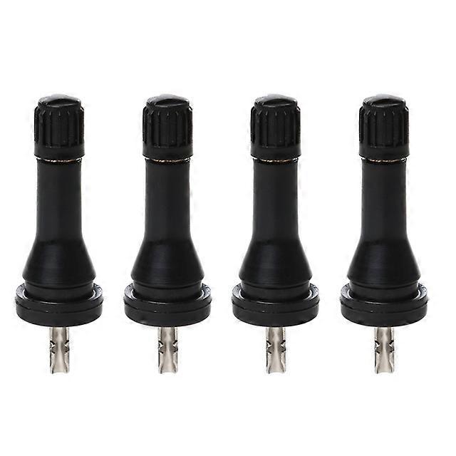 4pcs TPMS צמיג שסתום גבעולים קצר גומי שחור צמיג ללא צינור כוללים שסתום גזע ליבה עבור ניסאן Qashqai סילפי Teana X-Trail