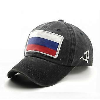 Hat Men&s Retro Denim Baseball Cap Hafty Snapback Kapelusze