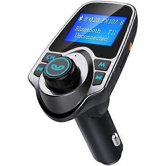 Car Bluetooth MP3 Player FM Transmitter Handsfree Call, Dual USB Charging, Micro SD/TF