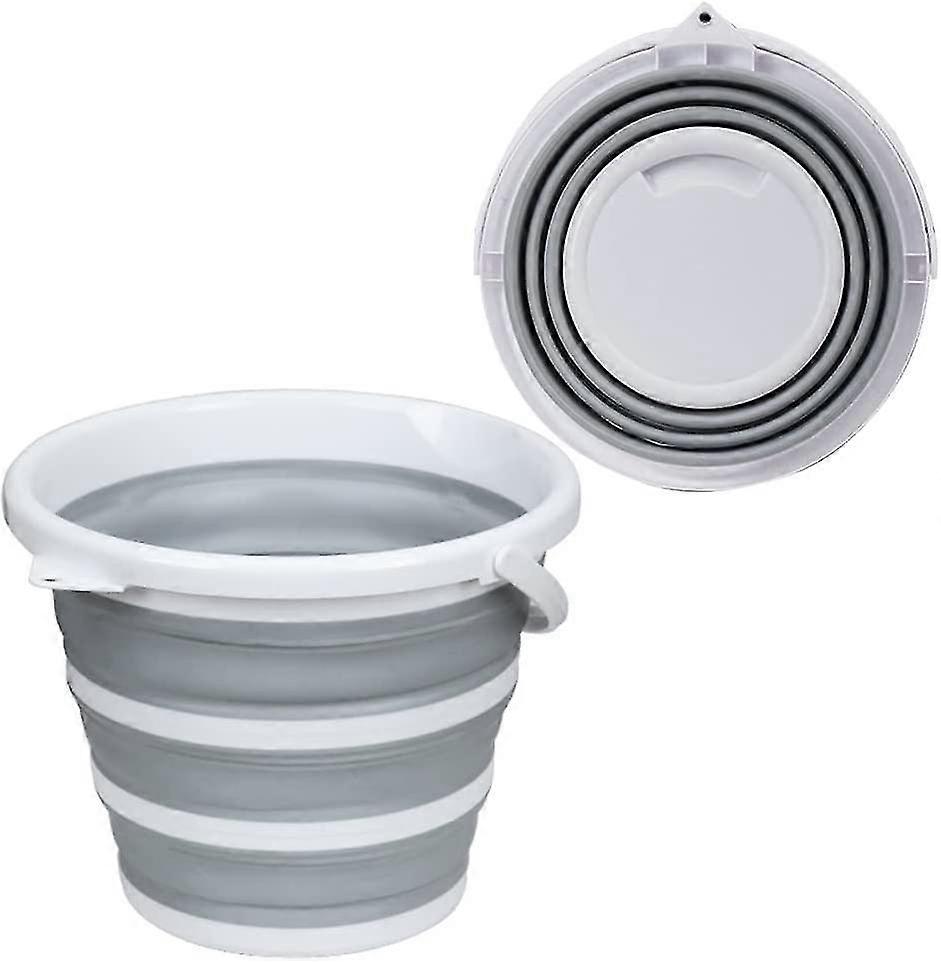 Collapsible Bucket, 2.6 Gallon (10 L) Portable Cleaning Bucket, Space Saving