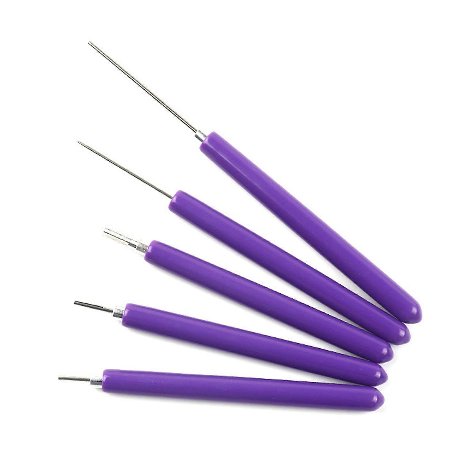 5x Paper Quilling Tools DIY Origami PVC Handle Slotted Structure Practical