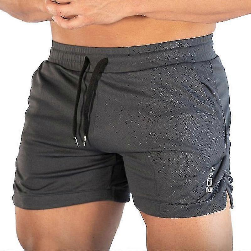 Men's 2 In 1 Lightweight Gym Workout Shorts With Drawstring Phone Pockets Running Training Shorts