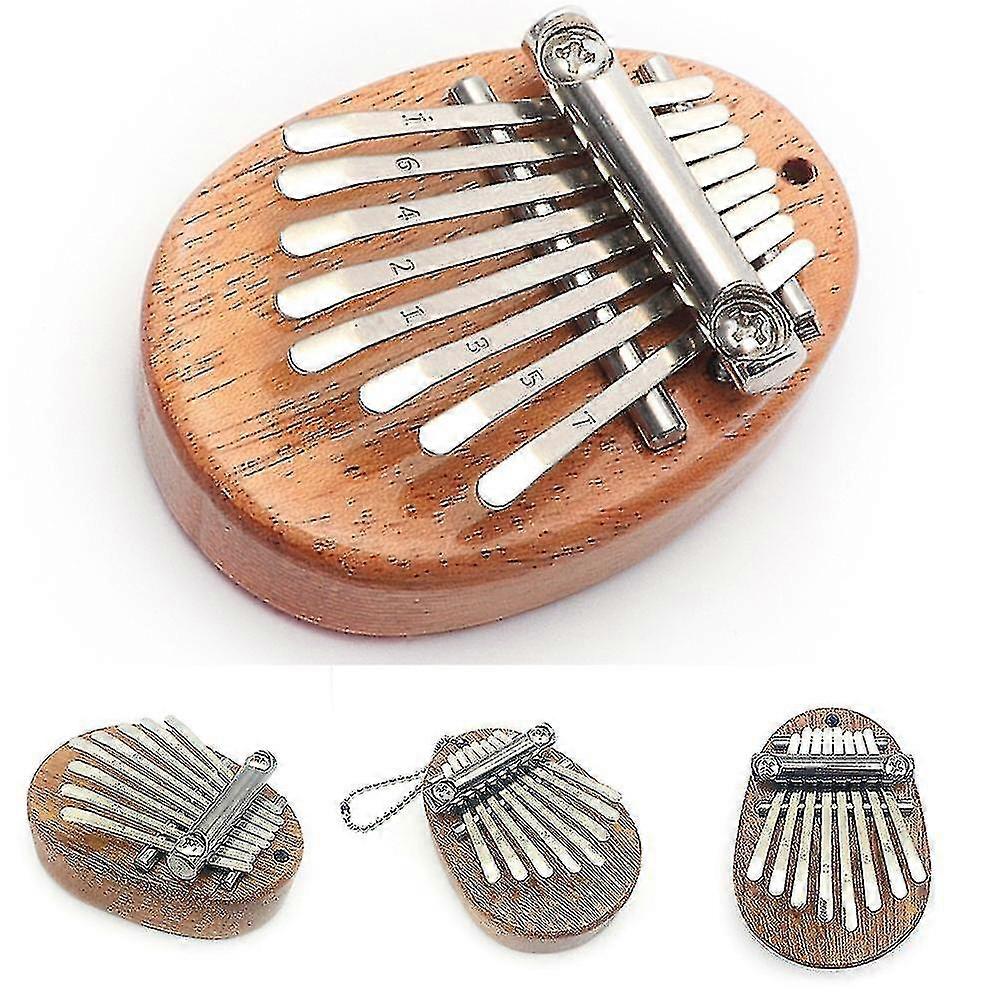 Küçük Kalimba 8 Tuşları Başparmak Piyano Parmakları Müzik Klavye Enstrümanı