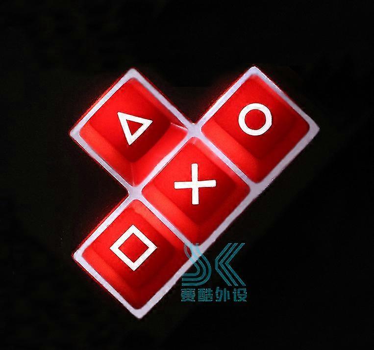 Mechanical Keyboard Abs Pervious To Light Keycap Direction Key Up And Down Left Right Cherry Mx Arrow Keys Oem Psp Red Black