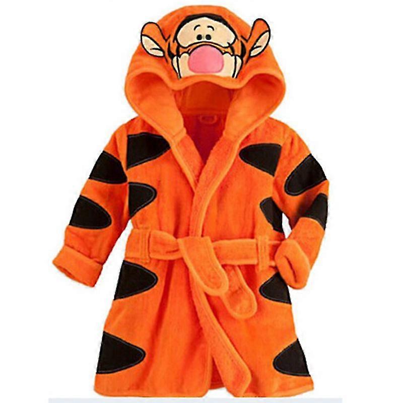 Çocuk Erkek Kızlar Kapüşonlu Polar Bornoz Yumuşak Gece Elbisesi Gecelik Sıcak Pijama