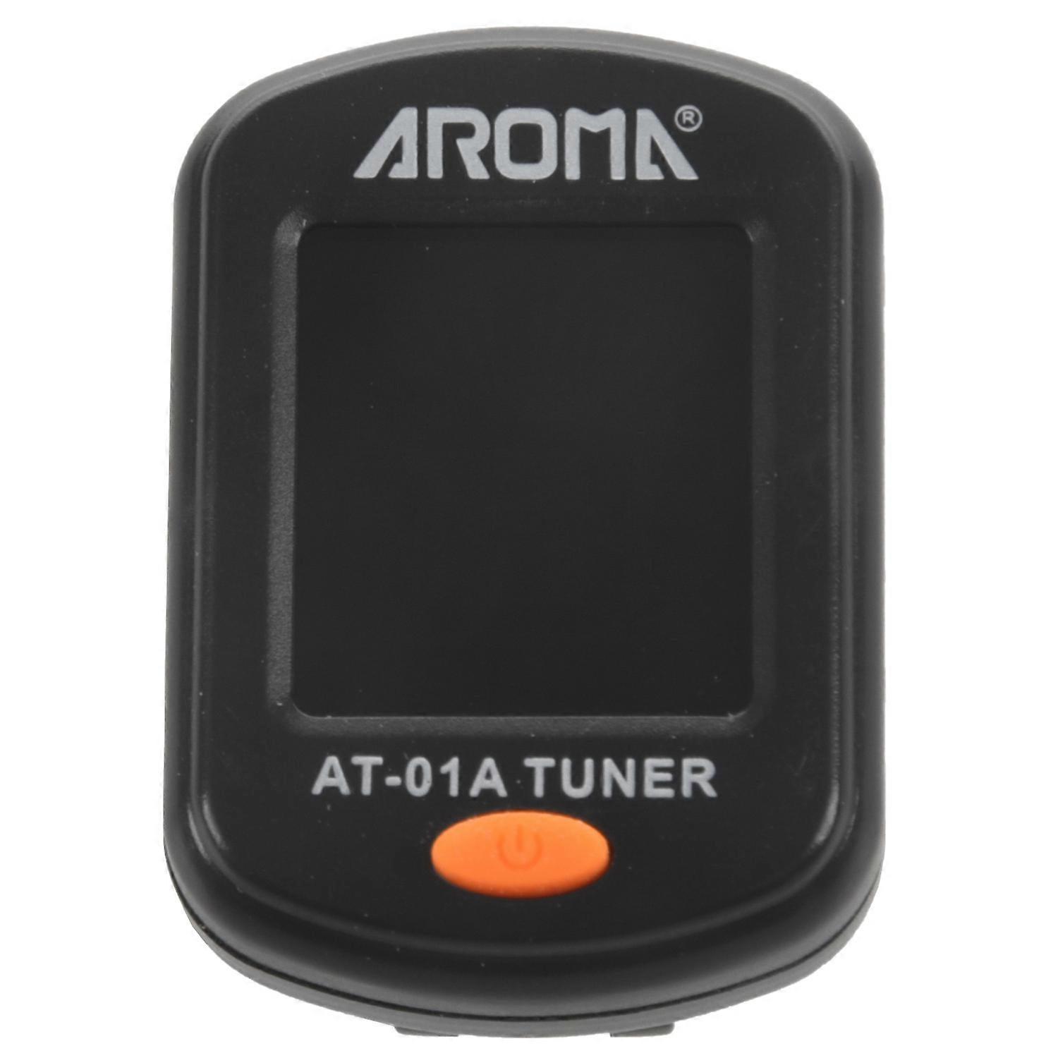At-01A Rotatable Clip-On Tuner Lcd Display For Chromatic Acoustic Guitar Bass Ukulele