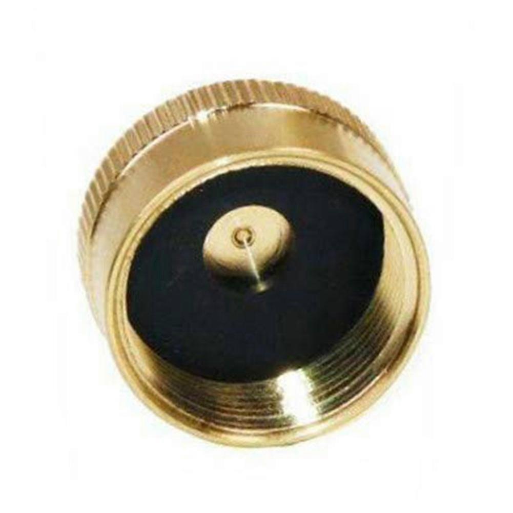 Solid Brass Refill 1LB Propane Gas Bottle Cylinder Coupler Protective Sealed Cap JIKAIX