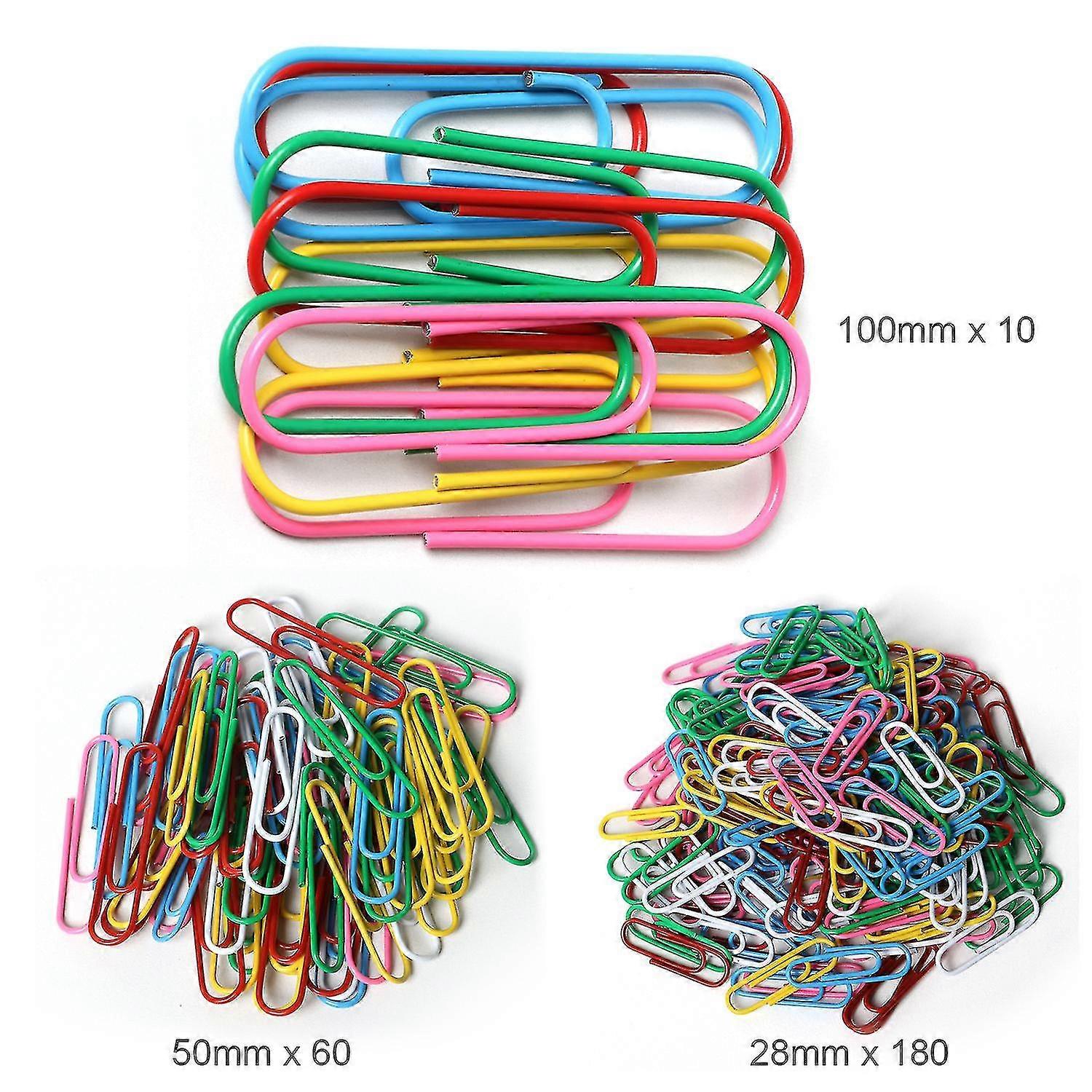 250pc Coloured Paper Clips
