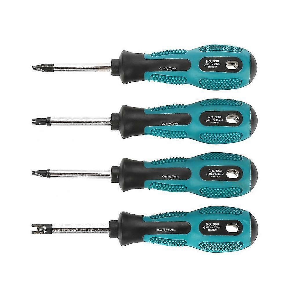 Screwdriver Set, U Fork Type Screwdriver 4pcs/set U-fork Screwdriver Magnetic Screwdriver Slotted Screwdriver Cr-v Multi-function Hand Tool Kit