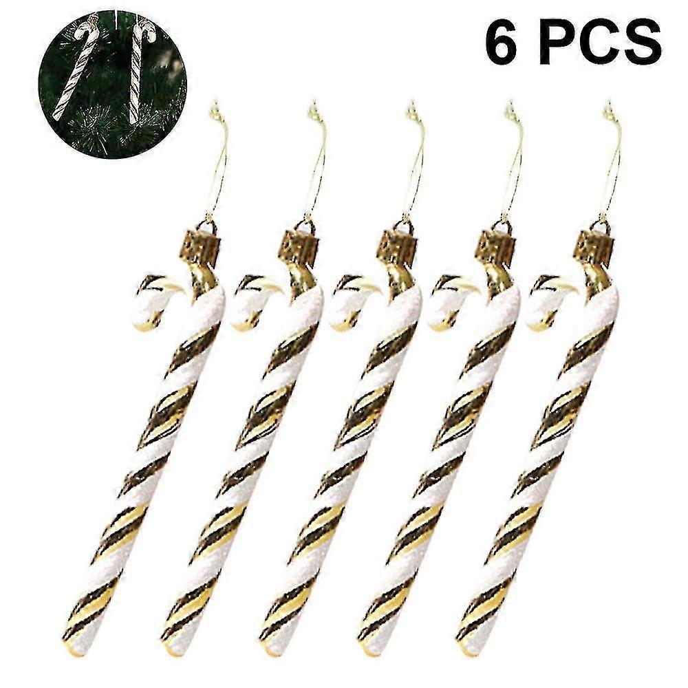 6 Pack Inflatable Pieces Candy Cane Stick Balloon Christmas 13cm