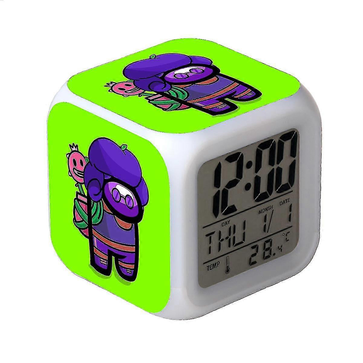 Space Werewolf Color Changing Led Alarm Clock