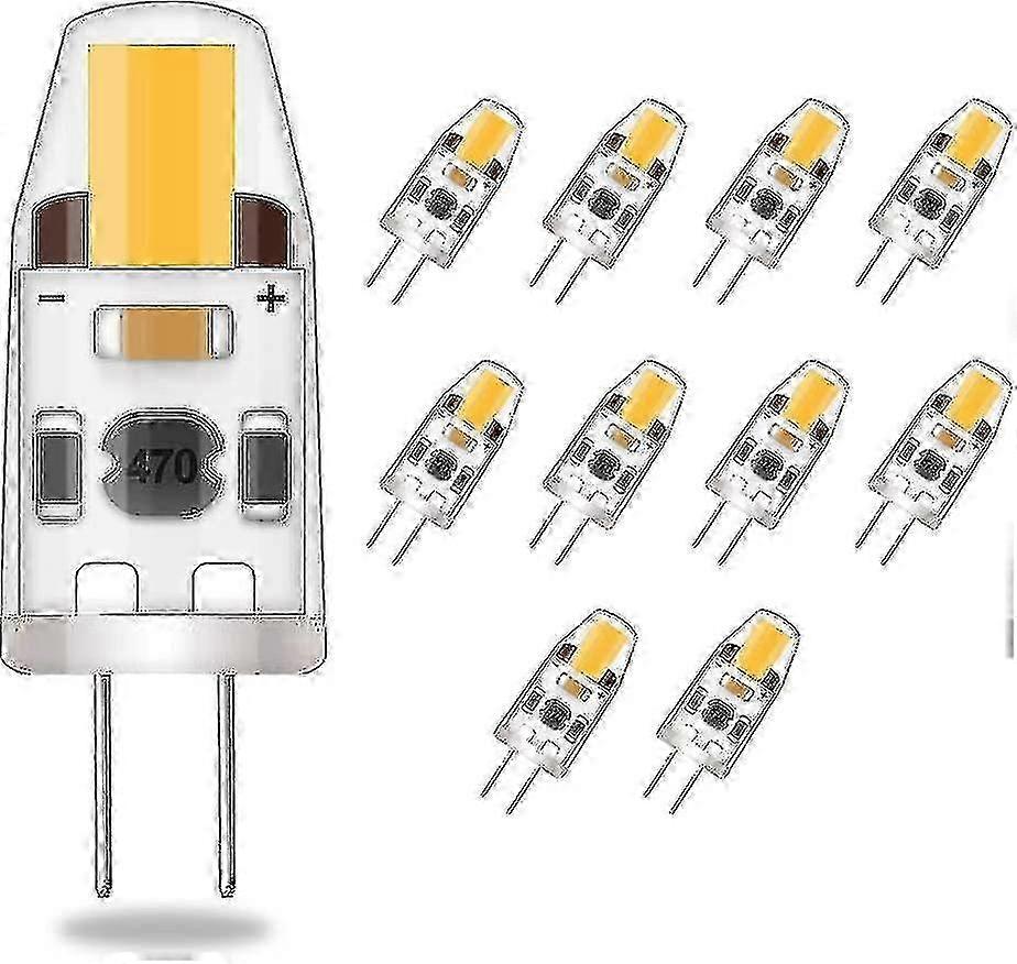 10pc Led G4 dimbare lyspærer varm hvit energisparing