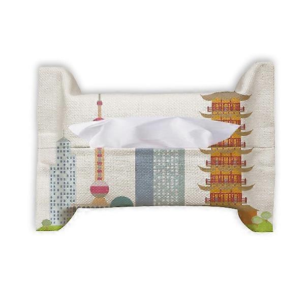 China Architecture TV Tower Landmark Pattern Paper Towel Tissue Bag Napkin Bumf