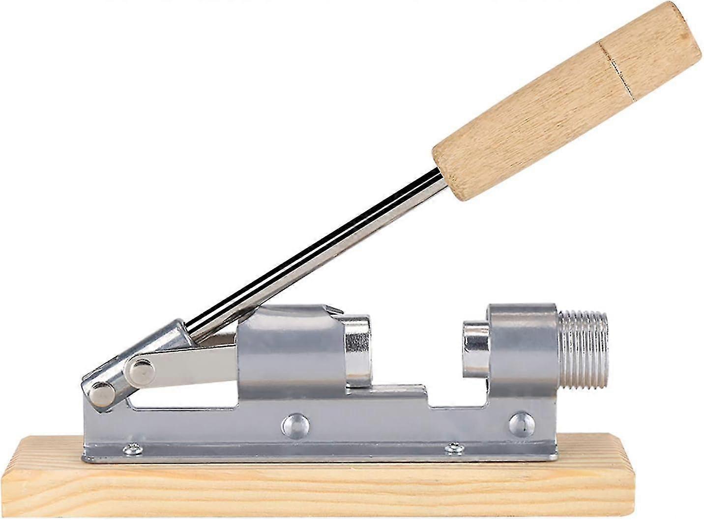 Mechanische walnoot cracker moer opener tool desktop houten basis en handvat keukengereedschap
