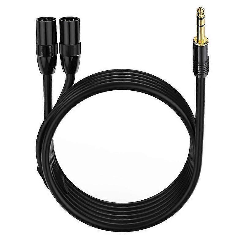 3 Ft. Unbalanced TRS-M Stereo to Dual TS-M High Performance Audio Y Cable