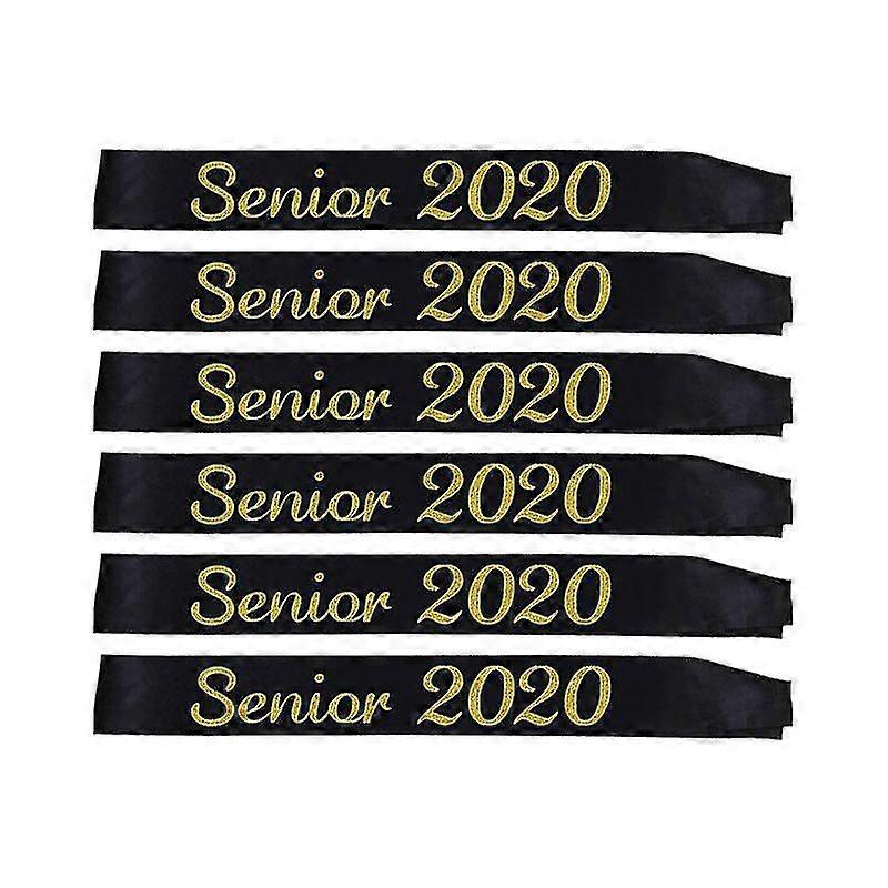 6pcs 2020卒業ショルダーストラップクリエイティブパーティーエチケットベルトサッシシニア2020パーティーのための装飾サッシ