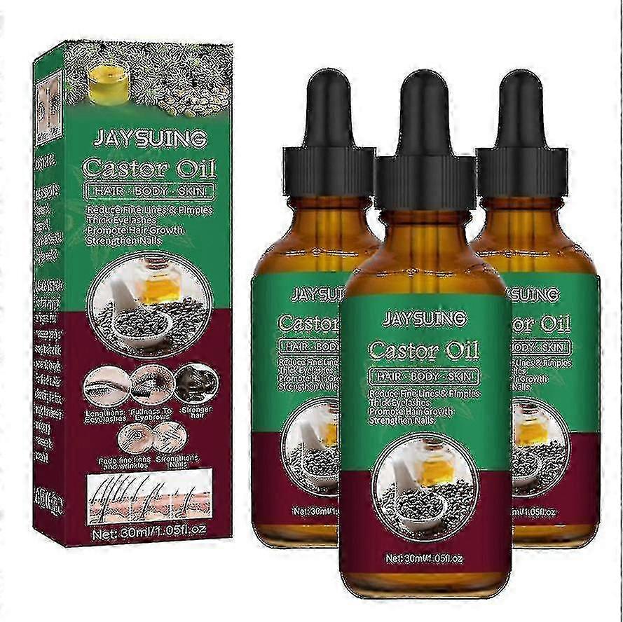 Jaysuing ulei de ricin pentru păr gros hidratant tratament anti-pierdere consolidarea părului întărirea părului gros păr împotriva căderii părului