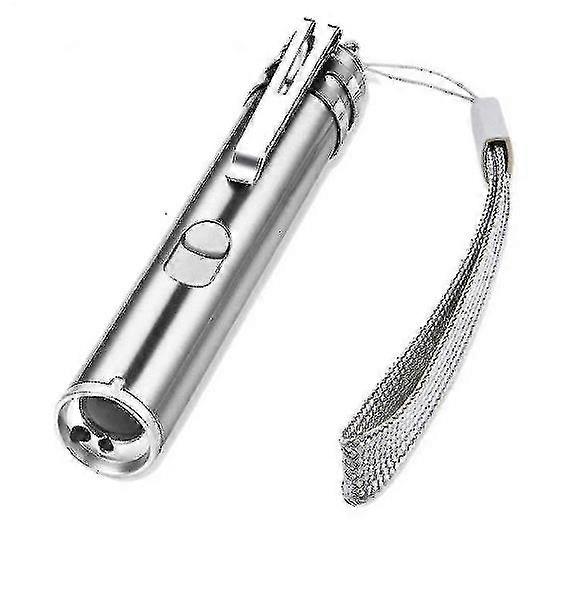 Cat Laser Pointer，Usb Rechargeable Pet Toys Cat Training Laser Pointer With Led Flashlight