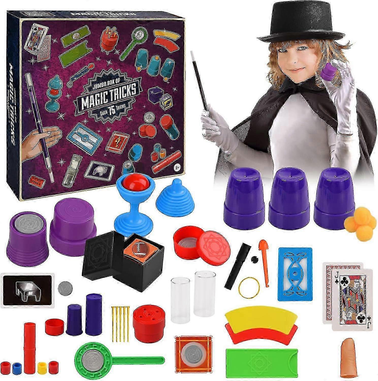Magic Set For Kids, Magic Props Kit, Magic Tricks For Kids, Magician Set , Magic Tricks Gifts For Age 6+