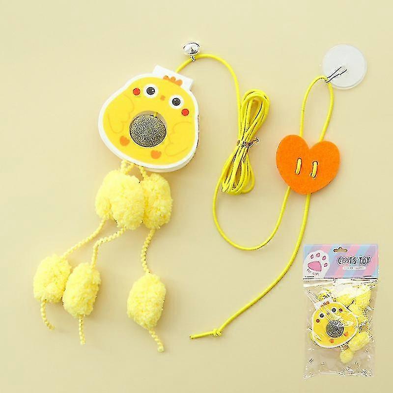 Cat Toys Door Hanging With Catnip, Interactive Cat Toys, Bouncy Thread With 200cm Adjustable Strap