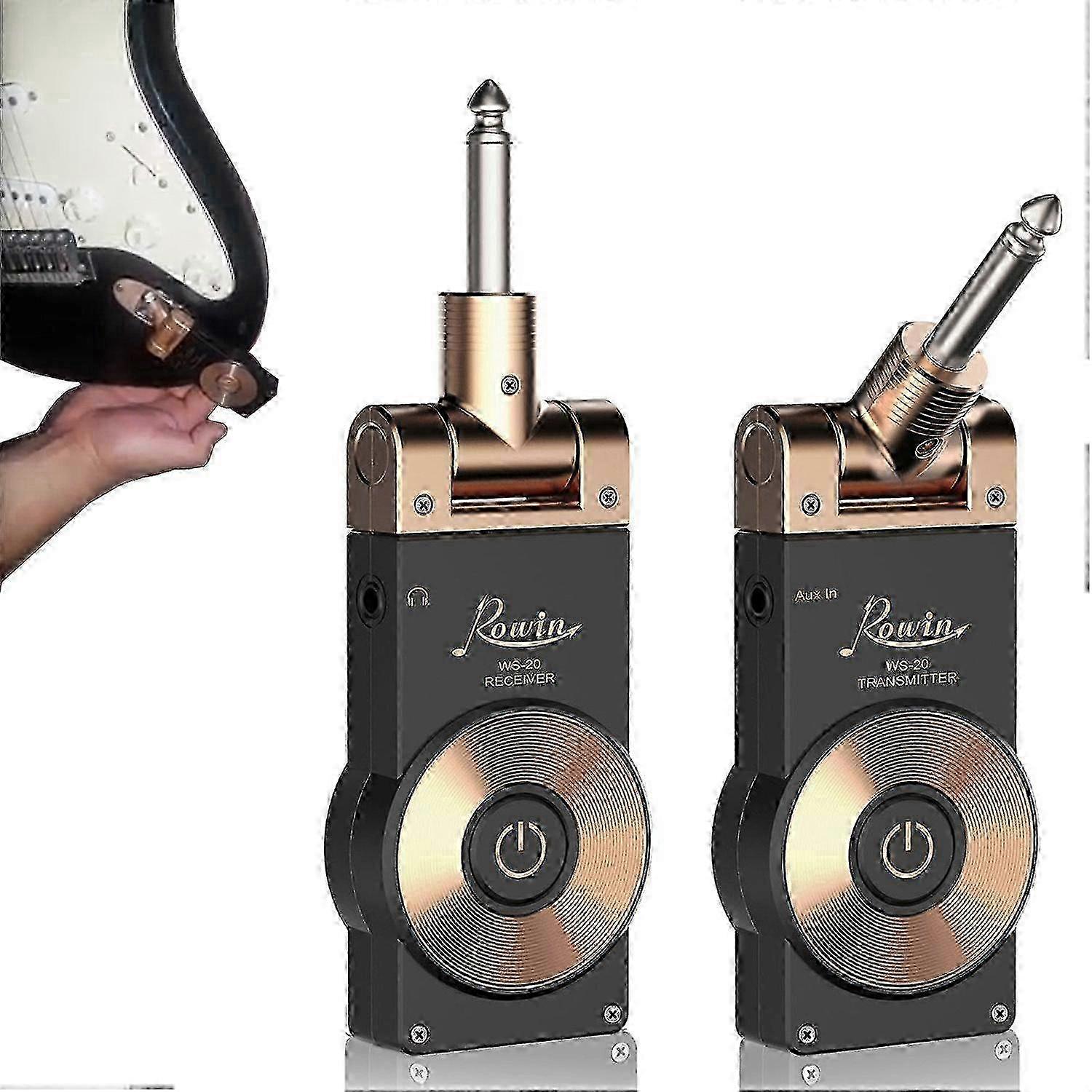 WS-20 2.4G Wireless Electric Guitar Transmitter Receiver Set 30 Meters Transmission Range compatible with Elec