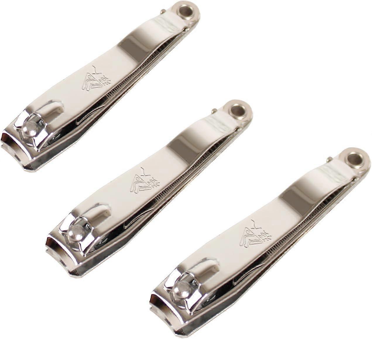 Large Nail Clippers Set for Fingernails and Toenails, Sharp Stainless Steel, Ergonomic Design, Easy Grip