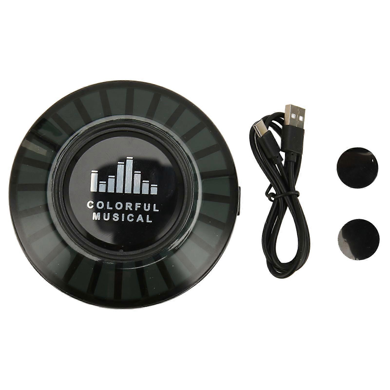 Mini Bone Conduction Bluetooth Speaker with RGB Lights, Portable Wireless Sound System