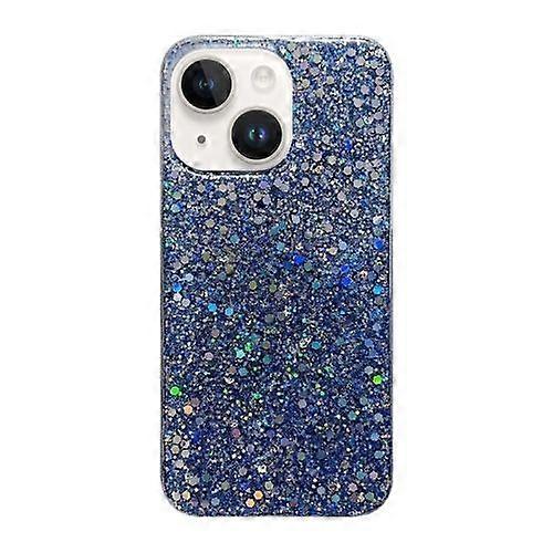 For iPhone 15 Glitter Sequins Epoxy TPU Phone Case