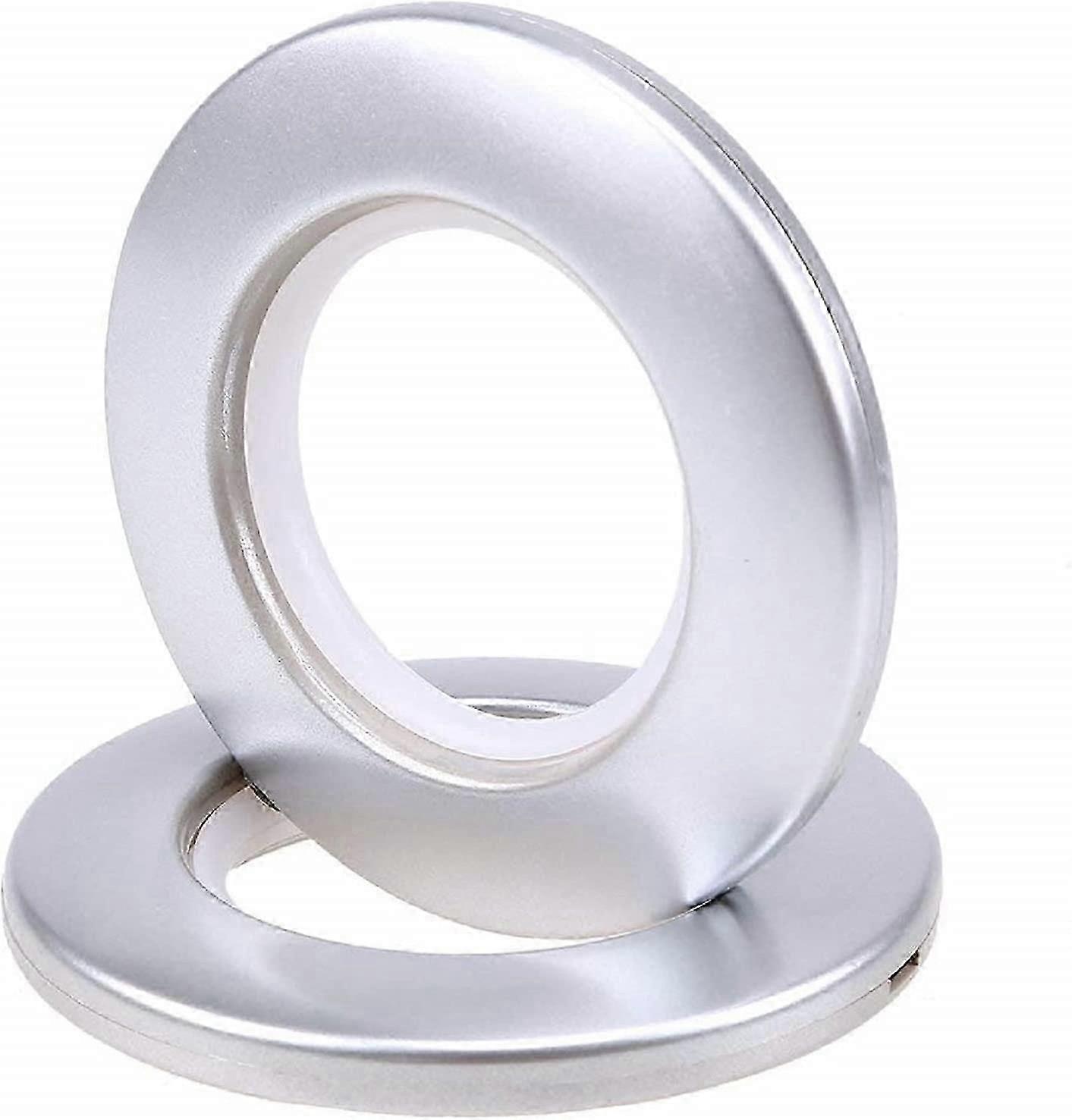 50 件圆形窗帘杆环塑料窗帘孔眼环夹内径 42mm DIY 环用于窗帘衣帽间门帘