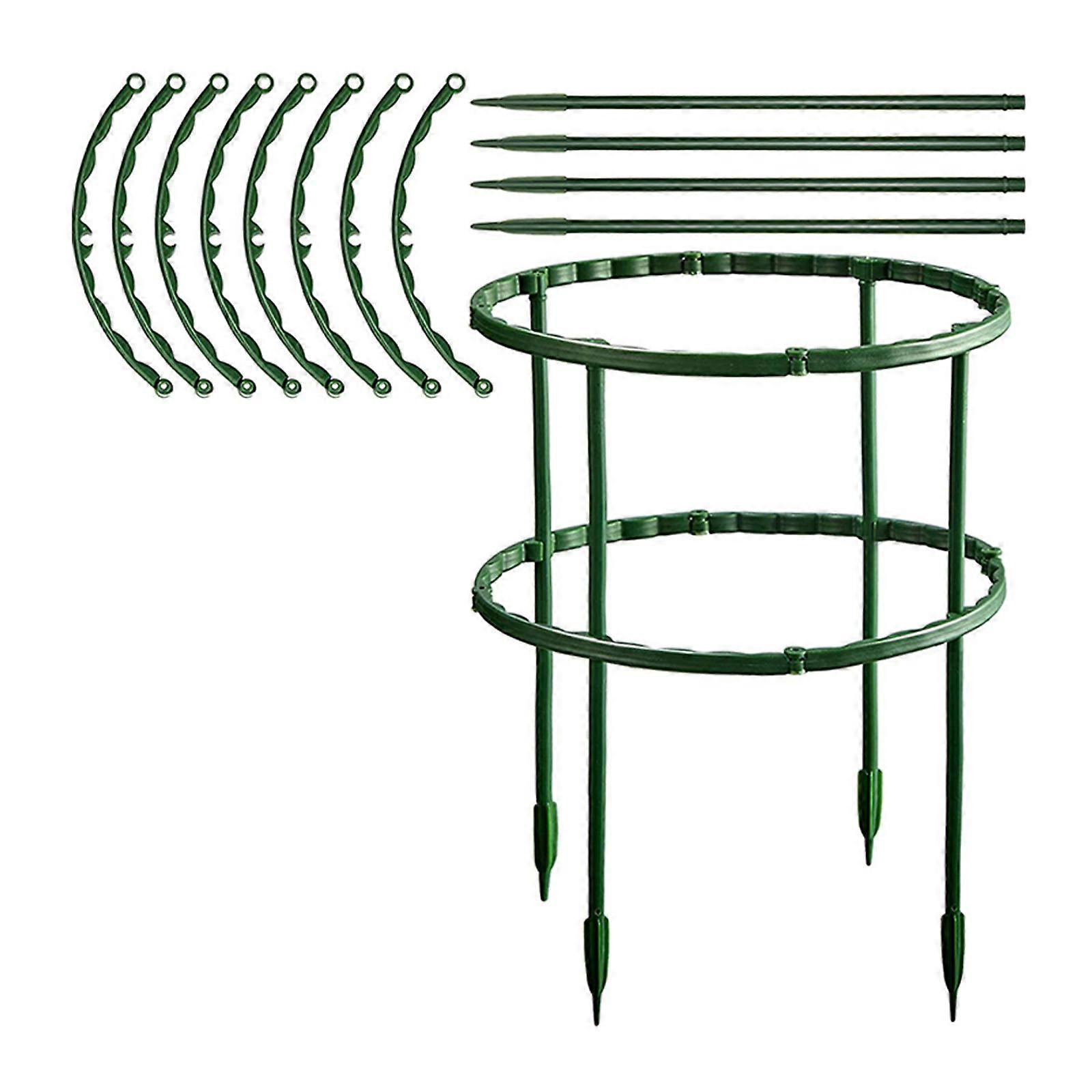 Smart Half Round Plant Stakes 15.5x26cm Plastic for Garden Plants with 12-Pack featuring Easy Assembly and Durable Design