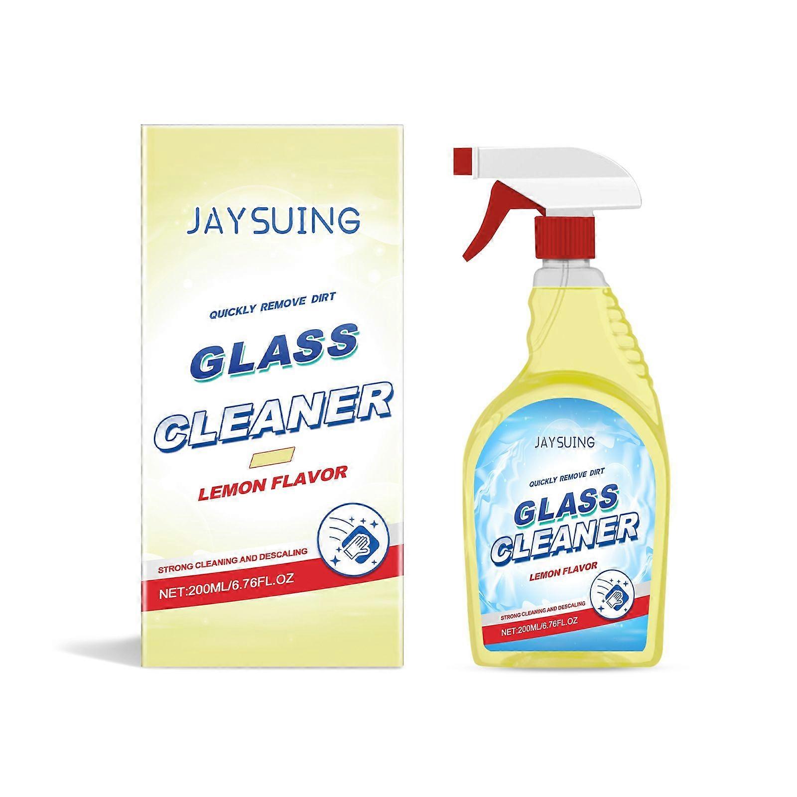 Jaysuing Zitronengeschmack Glasfleckenentferner Reiniger Reinigung Glasfleckenstaubentfernung Haushaltsreiniger