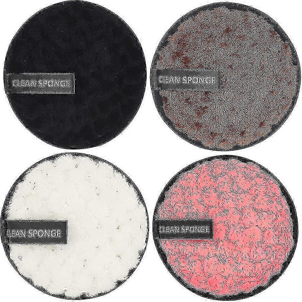 4pcs Reusable Soft Makeup Remover Pads For All Skin
