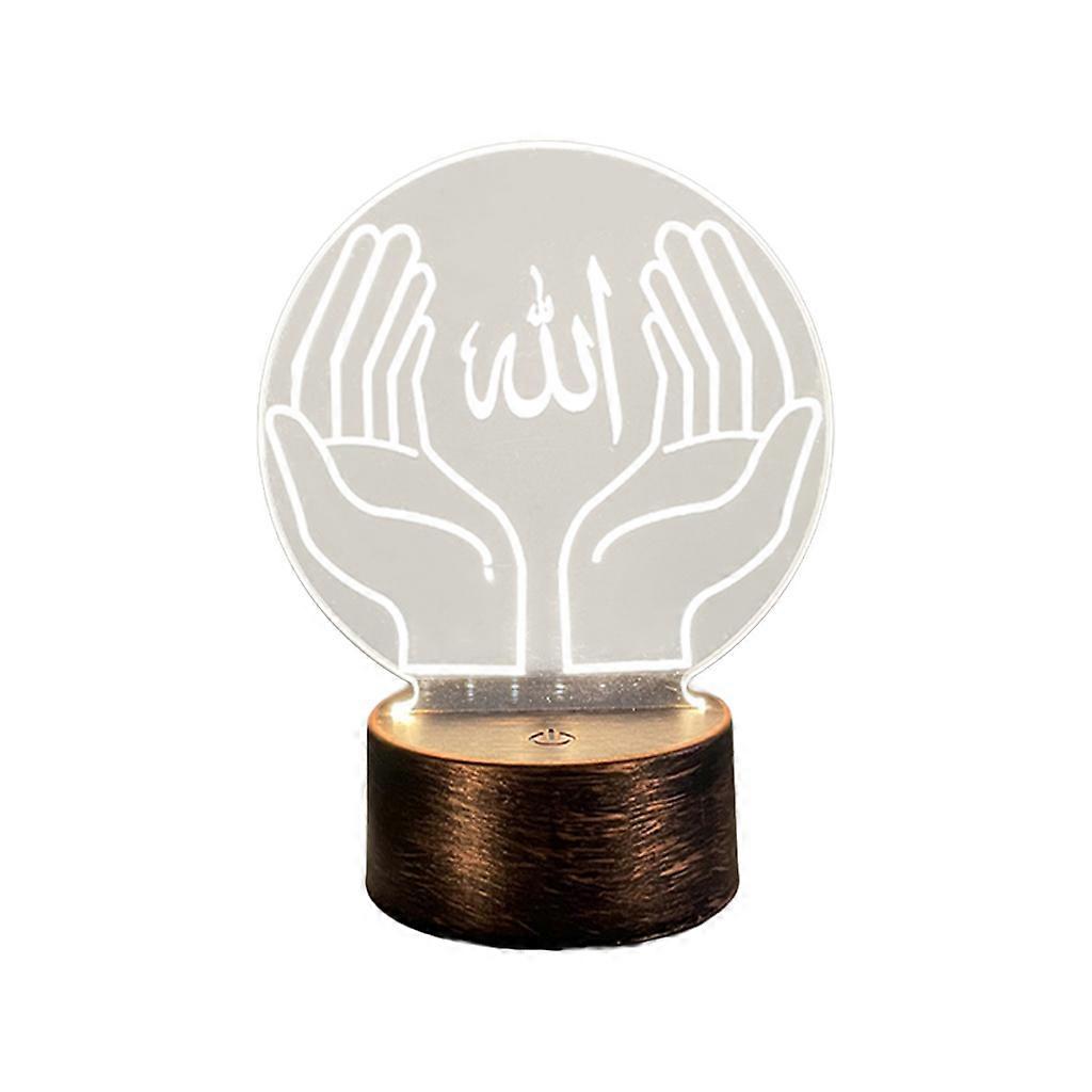 for Creative 3D Eid Led Small Night Light Acrylic Table Lamp Ramadan Party Decor